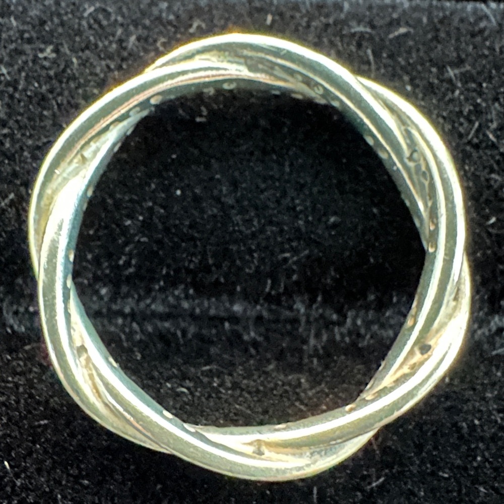Pandora Silver Twisted Ring - Picture 4 of 7